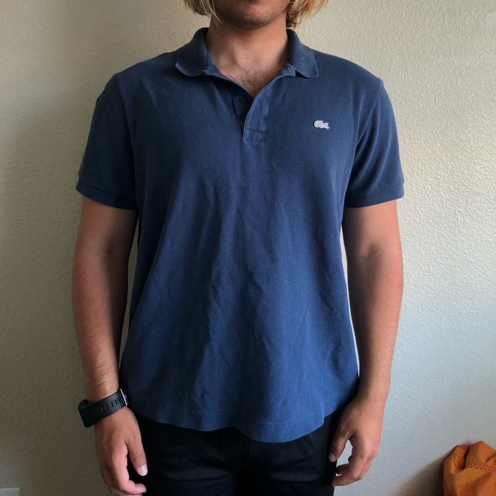 Lacoste blue polo shirt